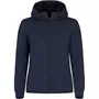 Clique Hayden Damen Kapuzensweatshirt mit Reissverschluss, Dark navy Clique Hayden Damen Kapuzensweatshirt mit Reissverschluss, Dark navy