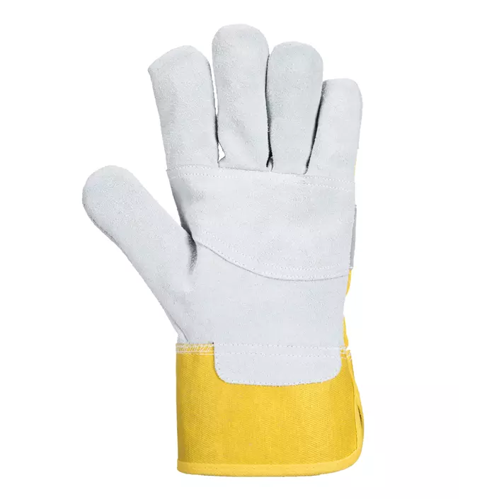 Portwest A219 Chrom Rigger work gloves, Red/Yellow, Red/Yellow, large image number 2
