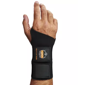 Ergodyne ProFlex 675 Ambidextrous håndleddsstøtte med dobbel stropp, Svart