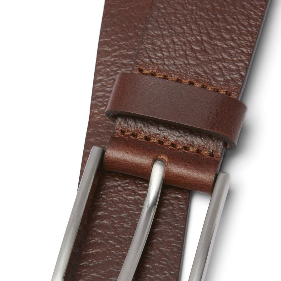 Jack & Jones JACSTOCKHOLM leather belt, Brown Stone, large image number 3
