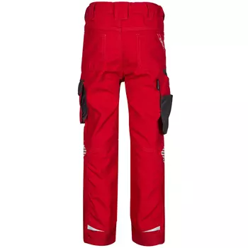 Engel Galaxy work trousers for kids, Tomato Red/Antracite Grey
