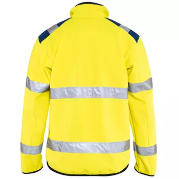 Blåkläder softshell jacket, Hi-vis Yellow/Marine