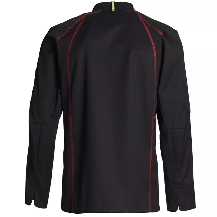 Kentaur chefs jacket, Black/Red, large image number 1