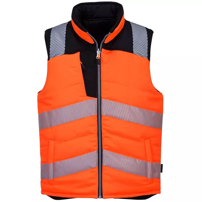 Portwest PW3 vest, Hi-Vis Orange/Sort, large image number 0