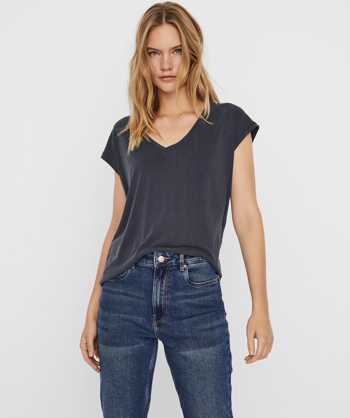 Vero Moda VMFILLI women's T-shirt, Ombre Blue, large image number 1