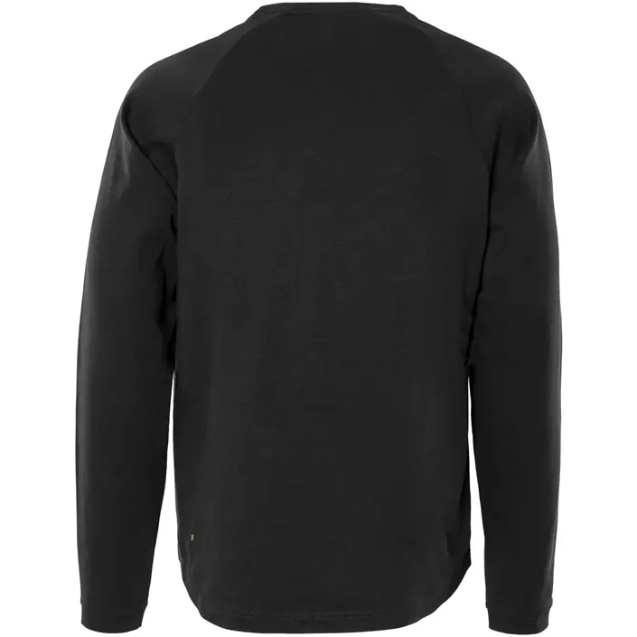 Fristads long-sleeved T-shirt 7821 GHT, Black, large image number 2