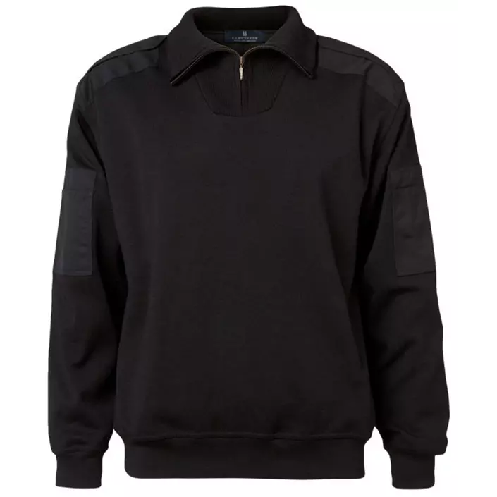 CC55 Oslo pullover with zipper, Black, large image number 0