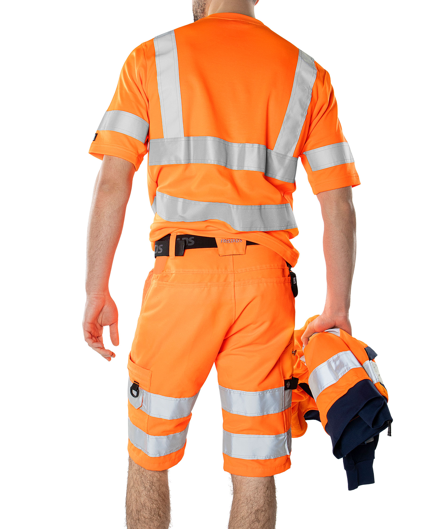 Fristads green Arbeitsshorts 2650 GPLU, Hi-vis Orange, large image number 3