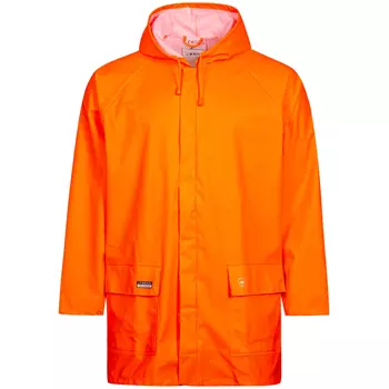 Lyngsøe PU rain jacket, Hi-vis Orange