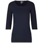 ID 3/4 sleeved women's stretch T-shirt, Navy