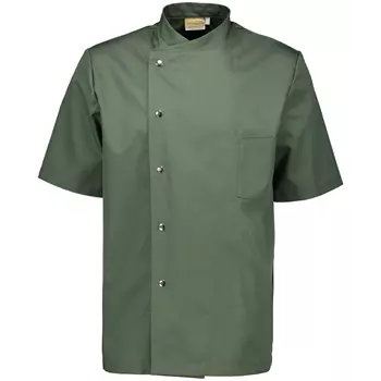 Karlowsky Gustav short-sleeved chef jacket, Olive Green