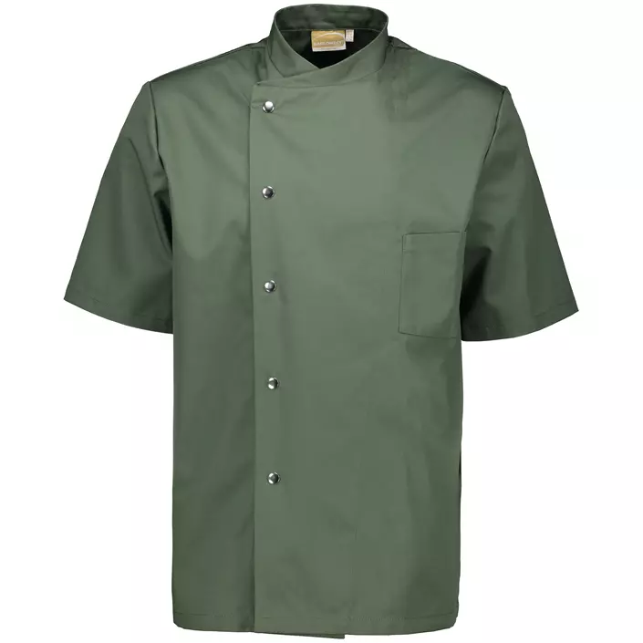 Karlowsky Gustav short-sleeved chef jacket, Olive Green, large image number 0