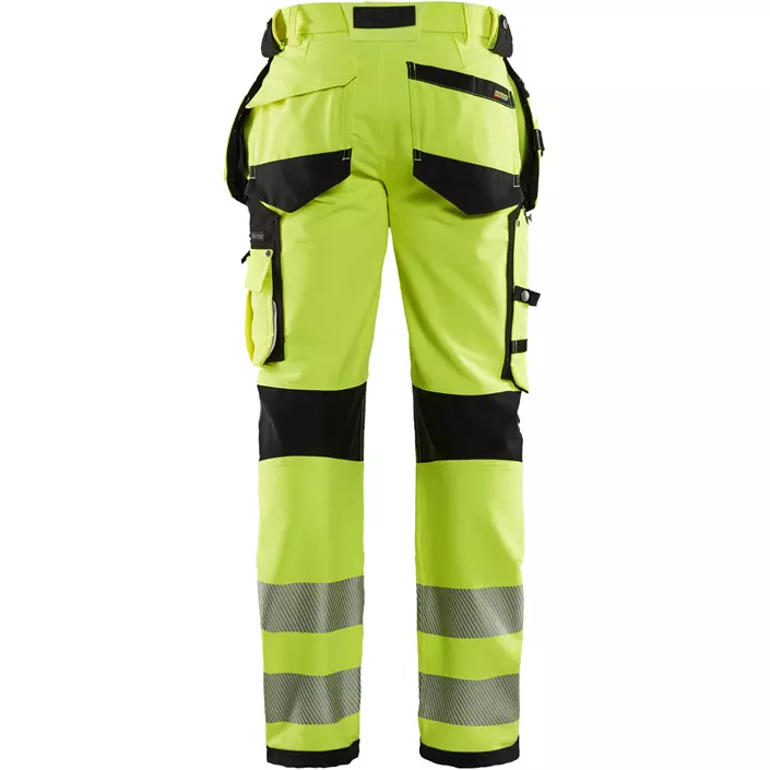Blåkläder håndværkerbukser full stretch, Hi-vis Gul/Sort, large image number 2