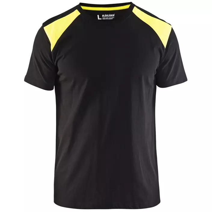 Blåkläder Unite T-shirt, Black/Hi-Vis Yellow, large image number 0