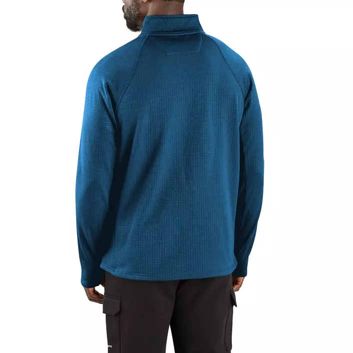 Carhartt Mock Neck half zip midlayer, Dark Horizon Blue, large image number 2