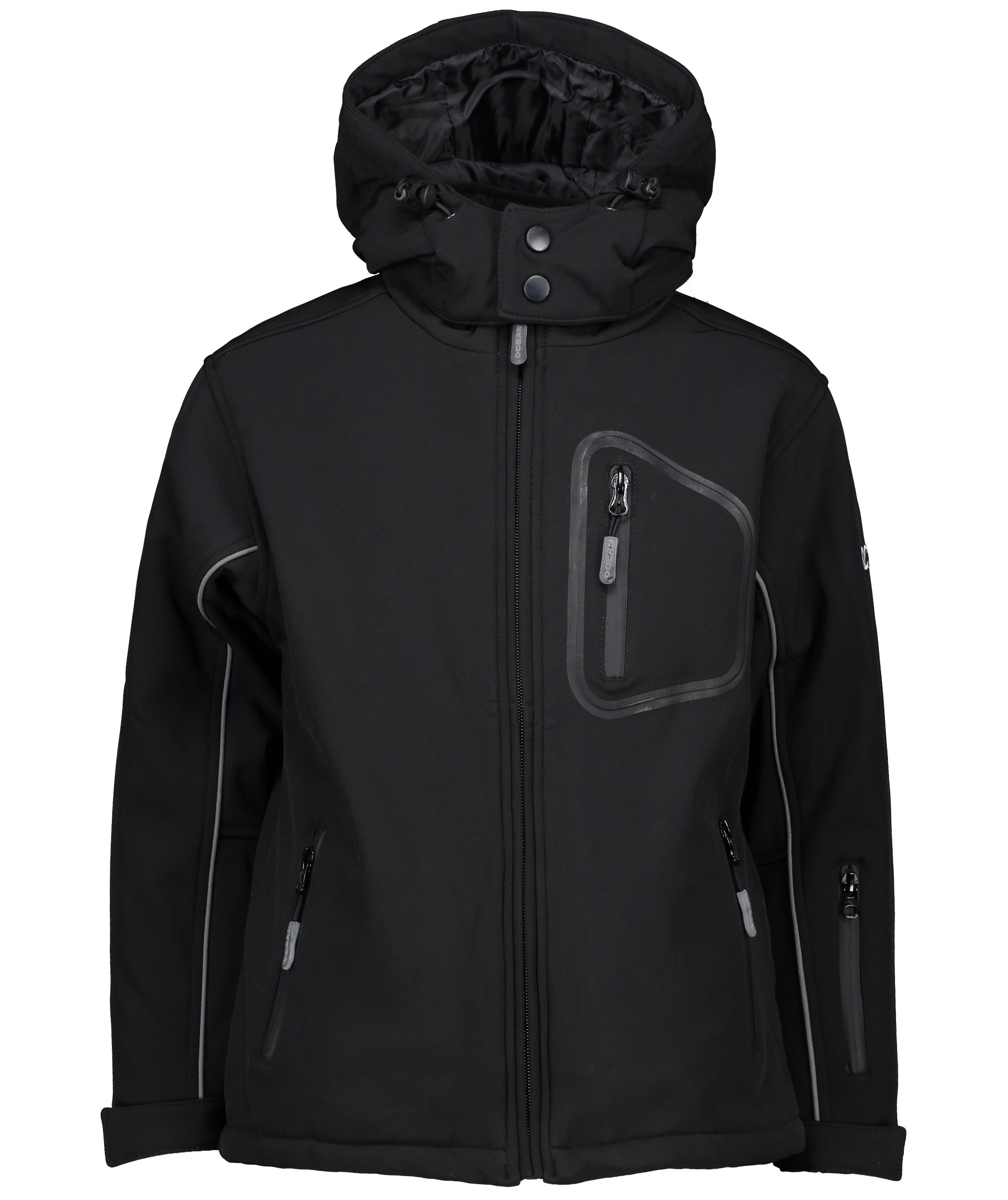Ocean softshell jacket for kids, Black, large image number 2
