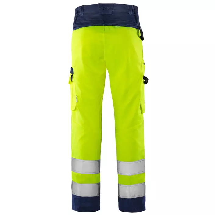 Fristads Green work trousers 2651 GPLU, Hi-Vis yellow/marine, large image number 1