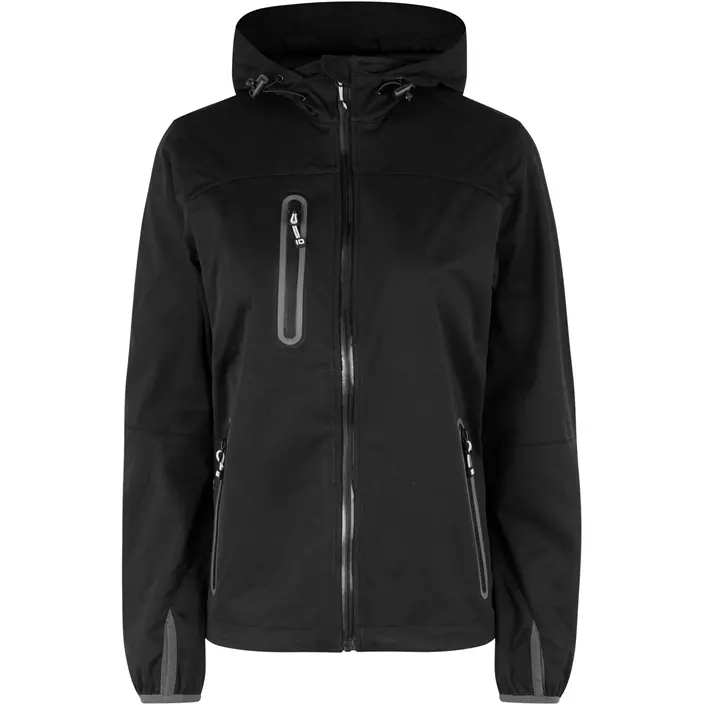 ID women's lightweight softshell jacket, Black, large image number 0