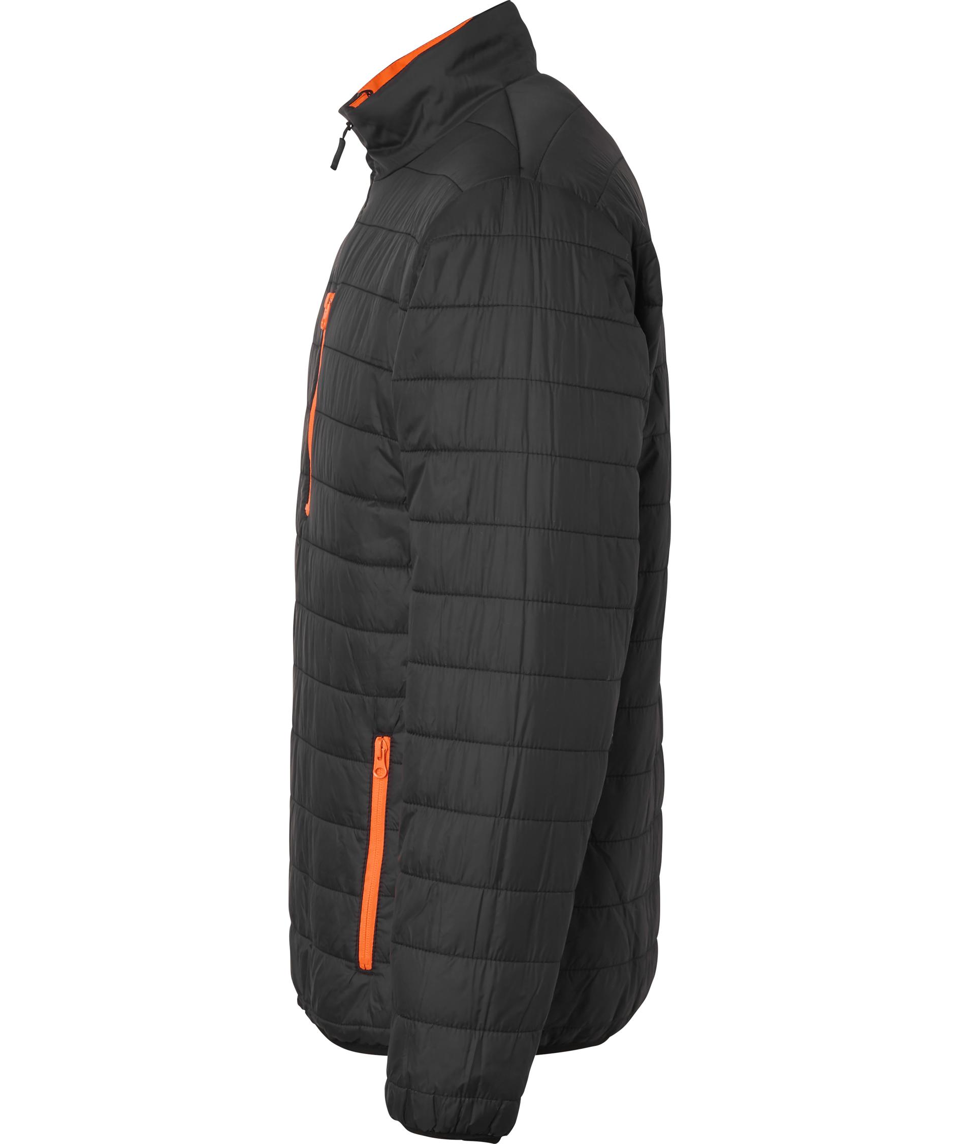 Top Swede quilted jacke 129, Hi-Vis Orange/Black, large image number 7