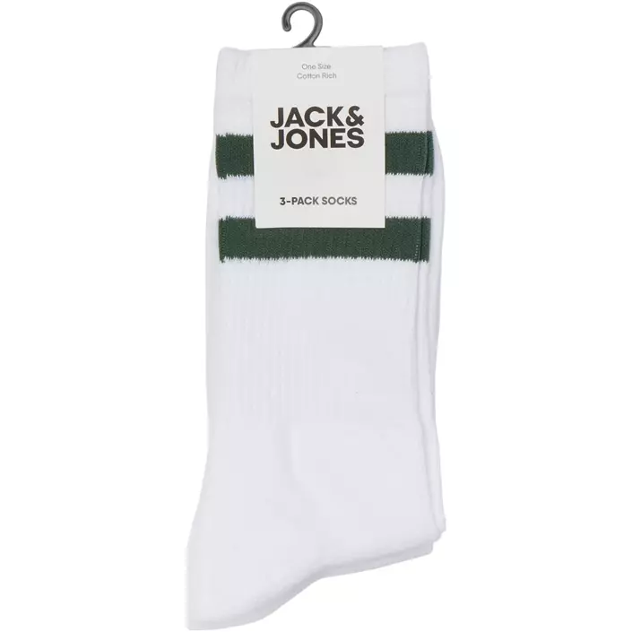 Jack & Jones JACGAB 3-pack tennis socks, Dark Green, Dark Green, large image number 4