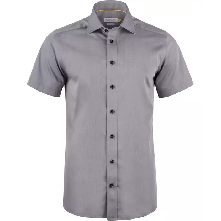 J. Harvest & Frost Twill Yellow Bow 50 Slim fit kortermet skjorte, Grey, large image number 0