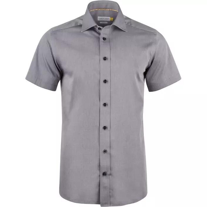 J. Harvest & Frost Twill Yellow Bow 50 Slim fit shortsleeved shirt, Grey, large image number 0
