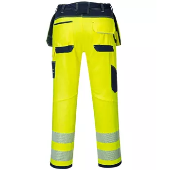 Portwest Vision craftsmen's trousers T501, Hi-Vis Yellow/Dark Marine