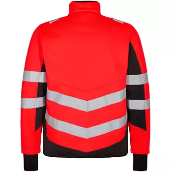 Engel Safety softshell jacket, Hi-vis Red/Black