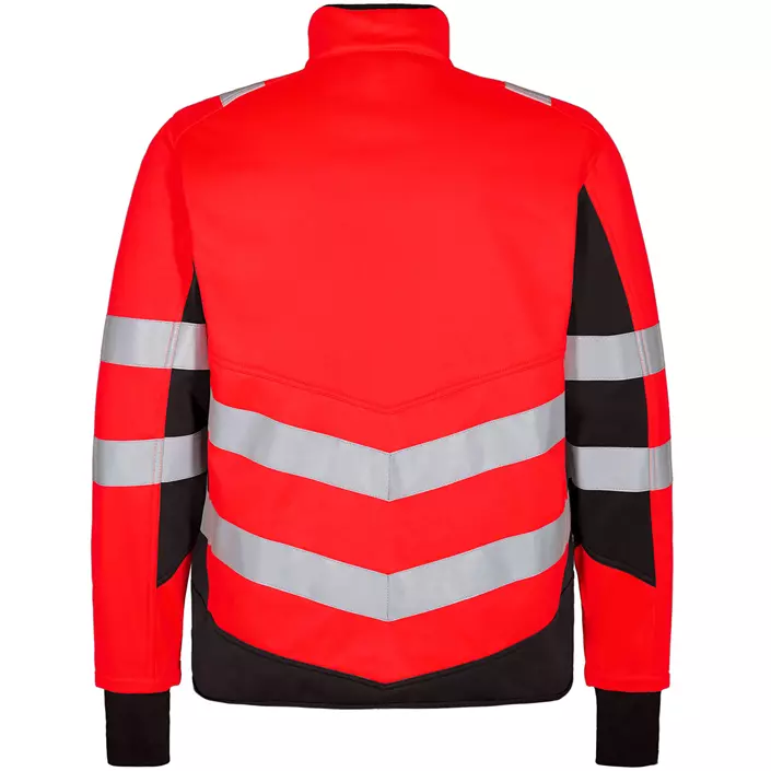 Engel Safety softshell jacket, Hi-vis Red/Black, large image number 1