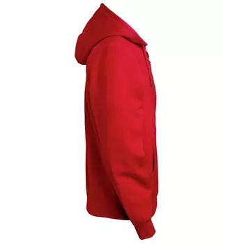 South West Parry hoodie med blixtlås, Röd
