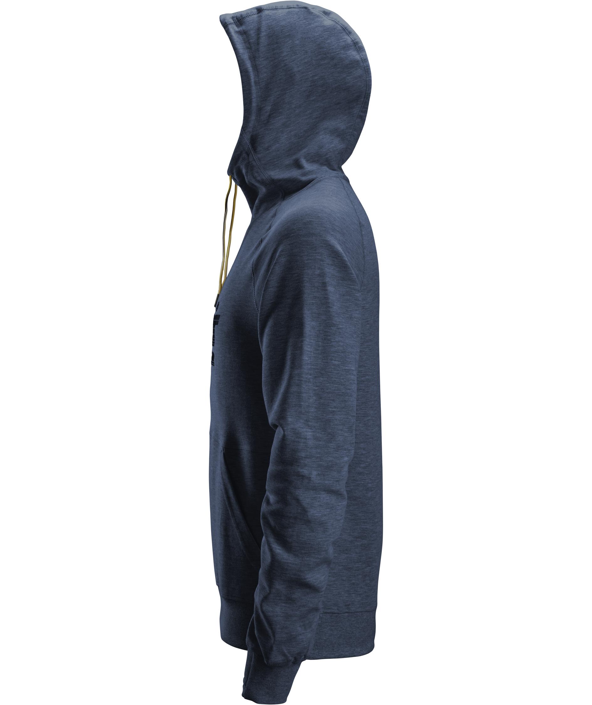 Snickers logo hoodie 2894, Navy melange, large image number 3