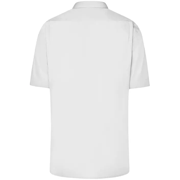 James & Nicholson modern fit short-sleeved shirt, White, large image number 1