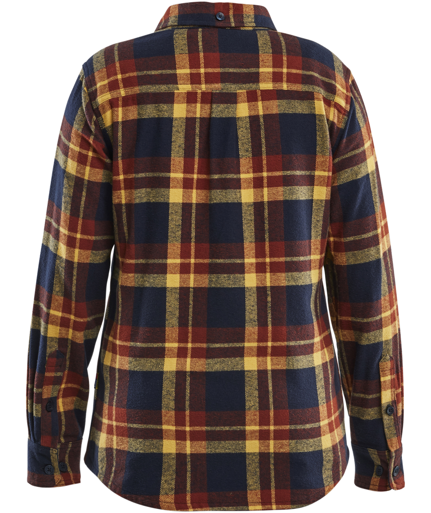 Bl&aring;kl&auml;der Striker women's flannel shirt, Burnt Red/Dark Navy
