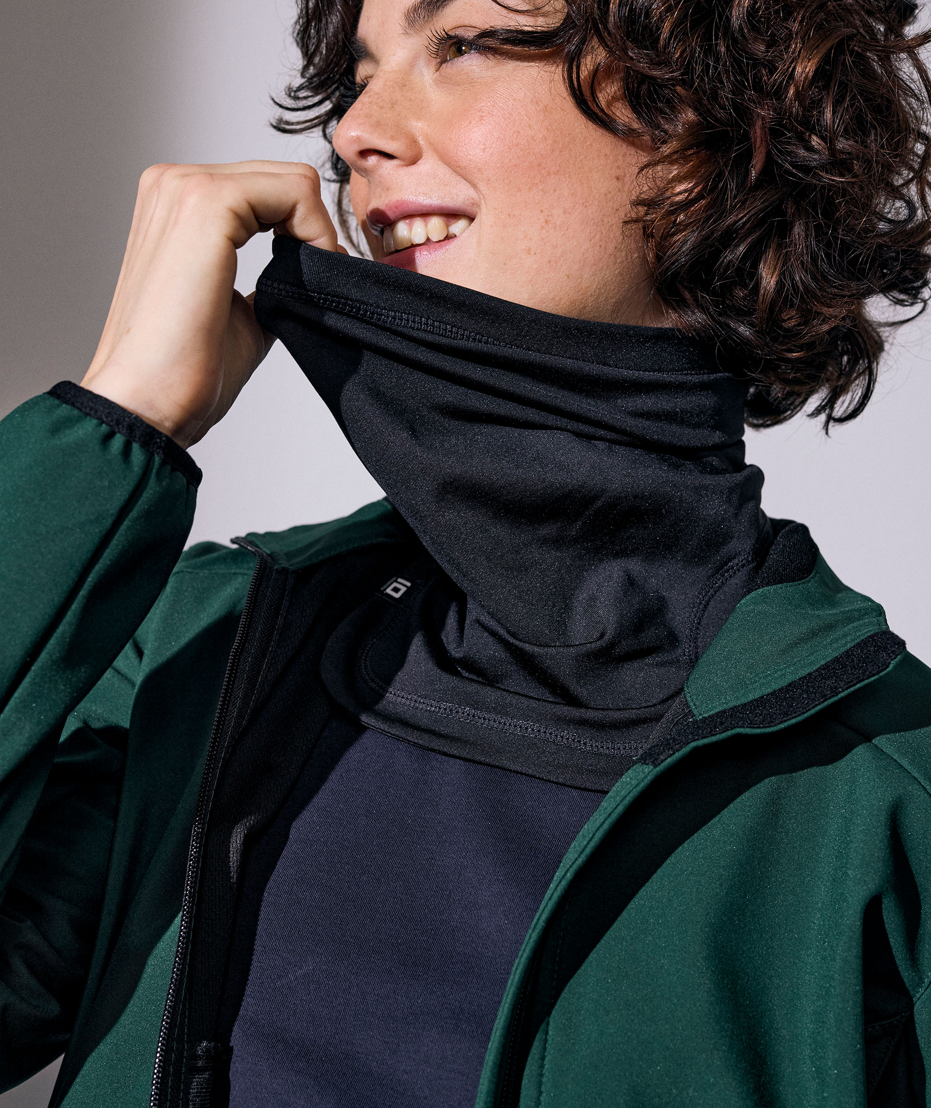 ID Neck warmer, Black, Black, large image number 1