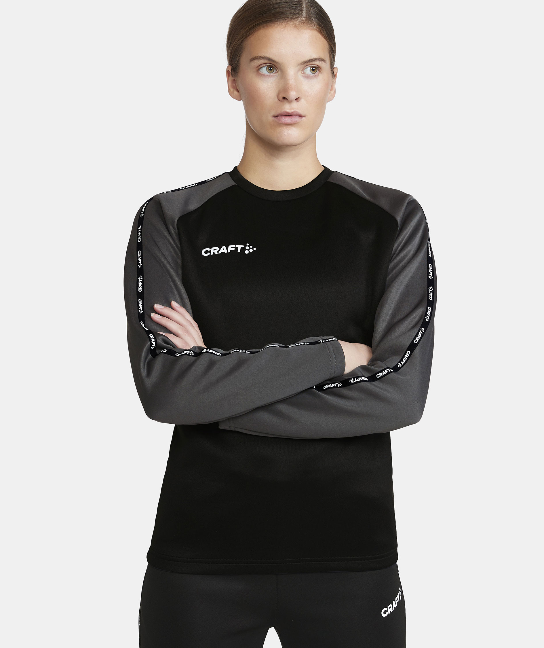 Craft Squad 2.0 tr&auml;ningstr&ouml;ja dam, Black/Granite, large image number 4