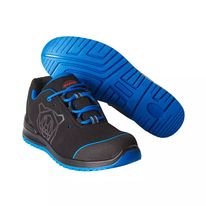 Mascot Classic safety shoes S1P, Black/Cobalt Blue, large image number 0