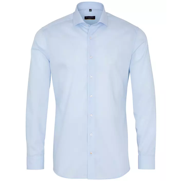 Eterna Uni Slim fit Poplin skjorte, Lyseblå, large image number 0