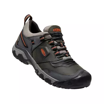 Keen Ridge Flex WP hiking shoes, Steel Grey/Fossil Orange