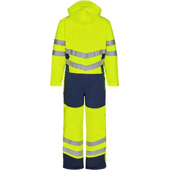 Engel Safety winter coverall, Yellow/Blue Ink