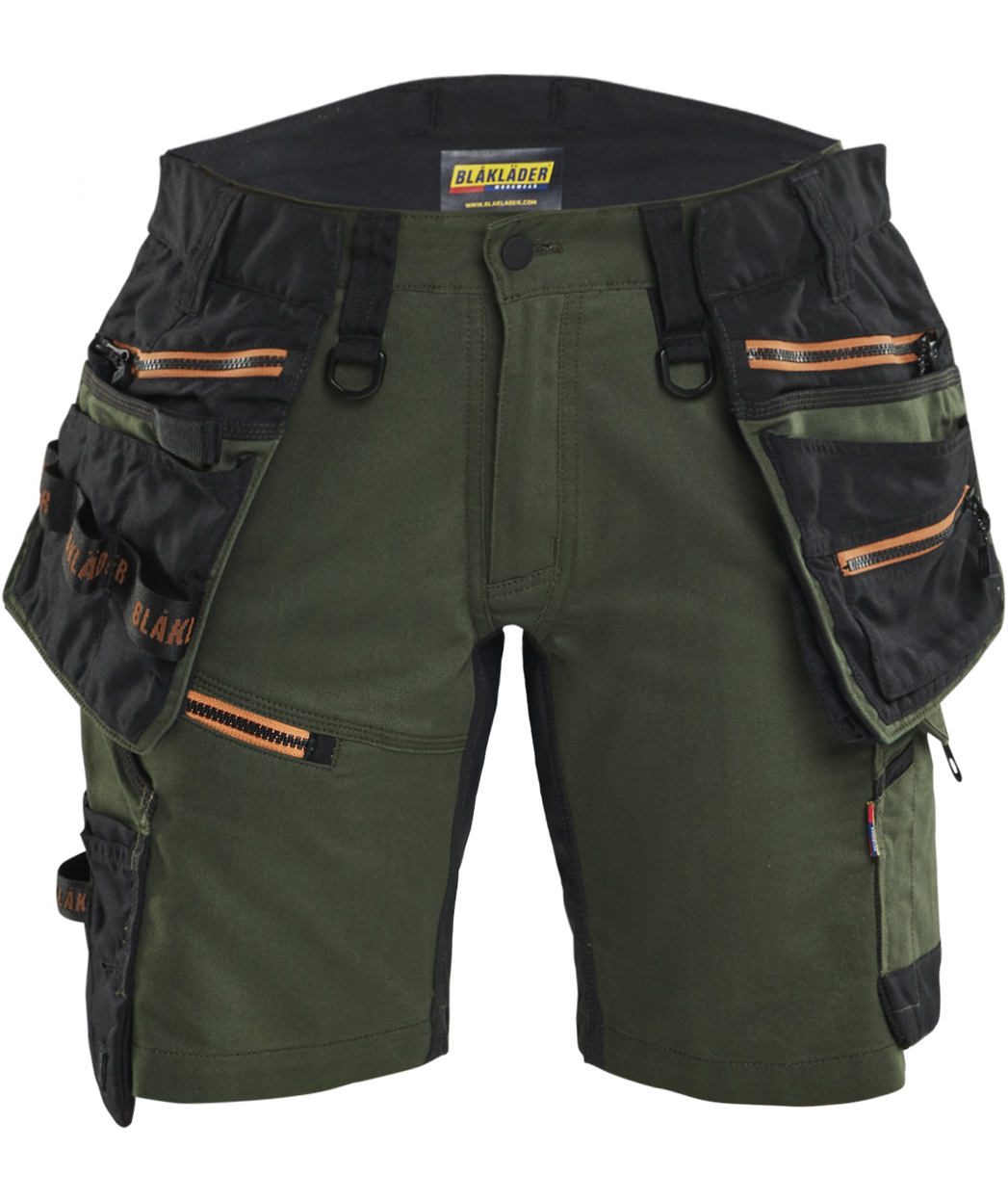 Bl&aring;kl&auml;der Striker women's craftsman shorts, Forest green/Rust