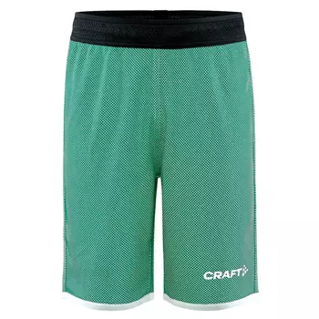 Craft Progress vendbare shorts til børn, Team green/white