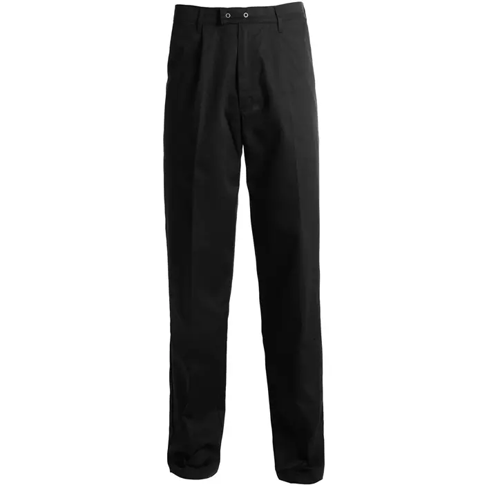 Kentaur trousers with pleats, Black, large image number 0