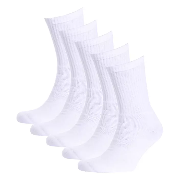 Sponsera 5-pack bamboo Tennis socks, White, White, large image number 0
