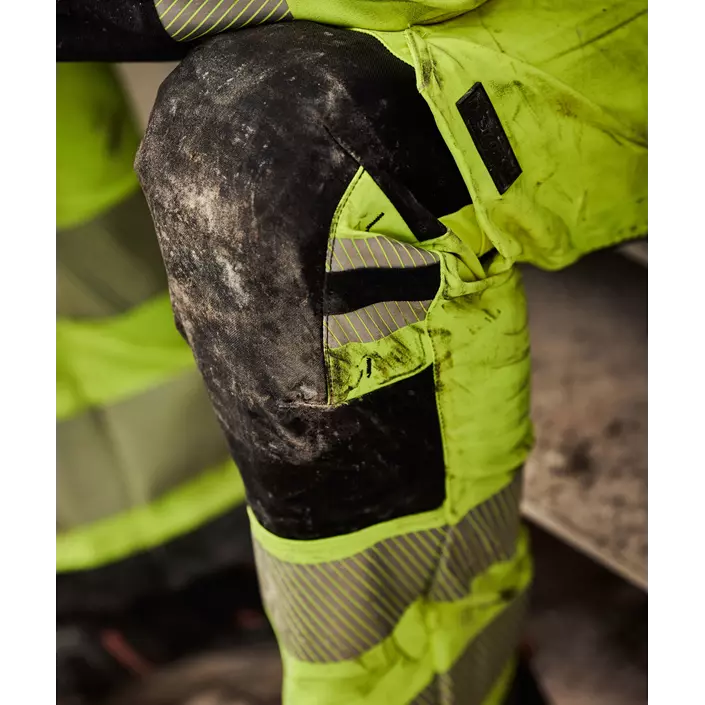Fristads Green craftsman trousers 2644 GSTP full stretch, Hi-Vis yellow/marine, large image number 4