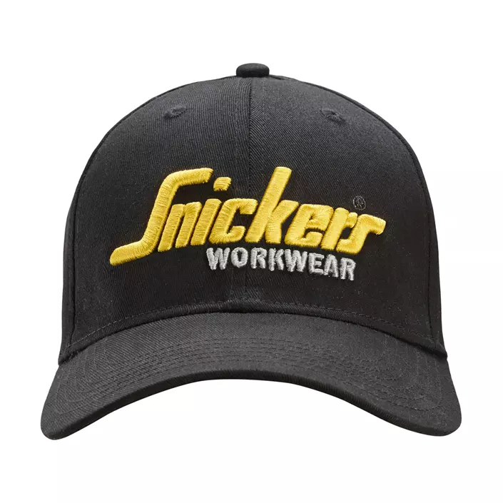 Snickers Flexfit logo cap 9002, Black/Black, large image number 0