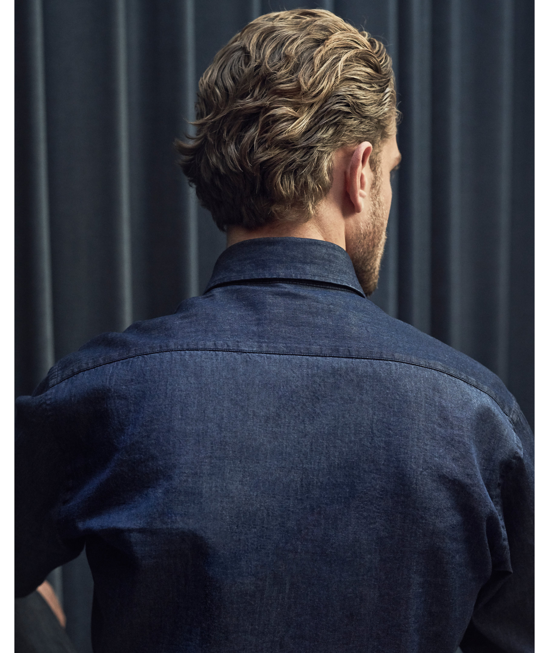 Seven Seas modern fit shirt denim, Indigo Blue, large image number 6