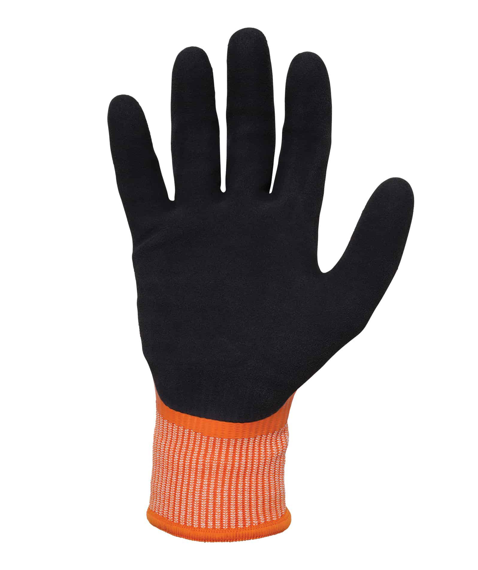Ergodyne ProFlex 7551 vinterhandskar med sk&auml;rskydd Cut E, Black/Orange, large image number 5