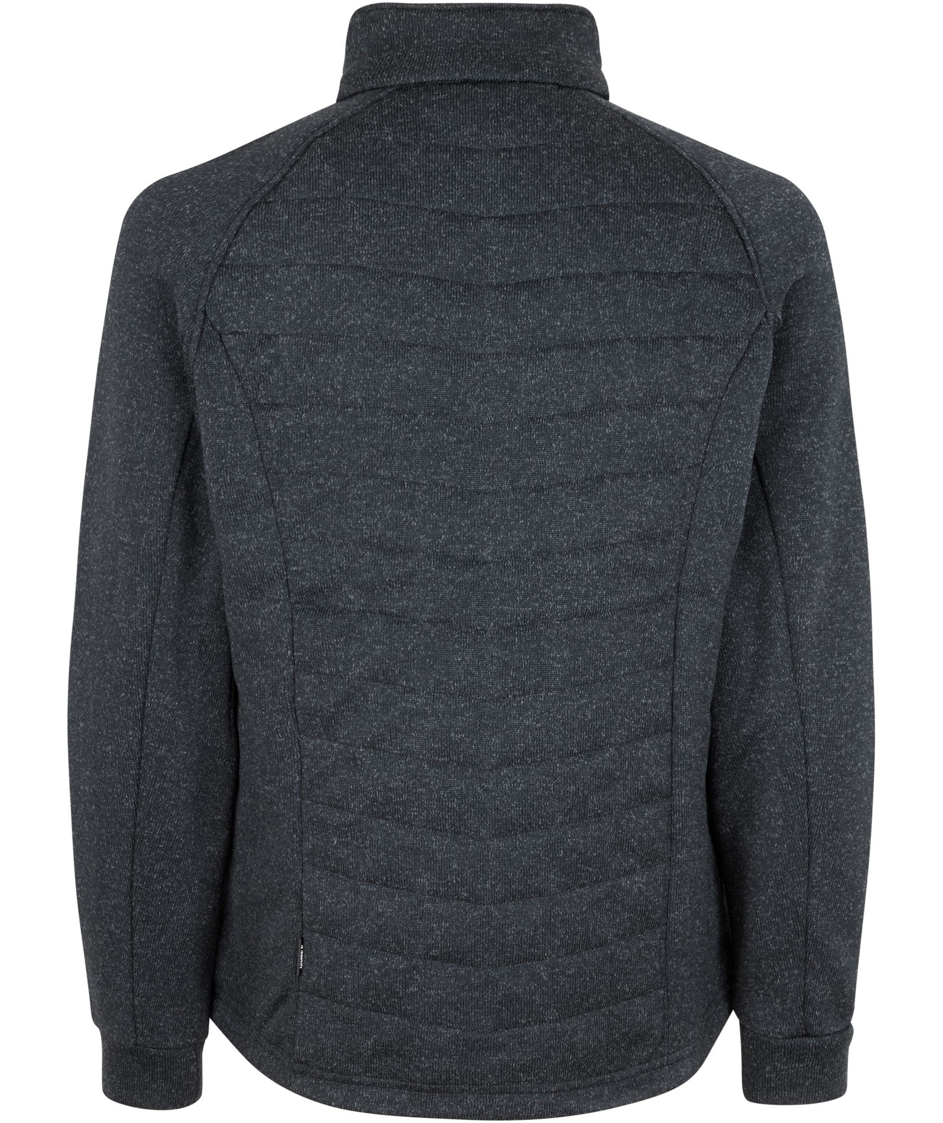 ID quiltet fleecejakke, Grafitgr&aring; Melange, large image number 2