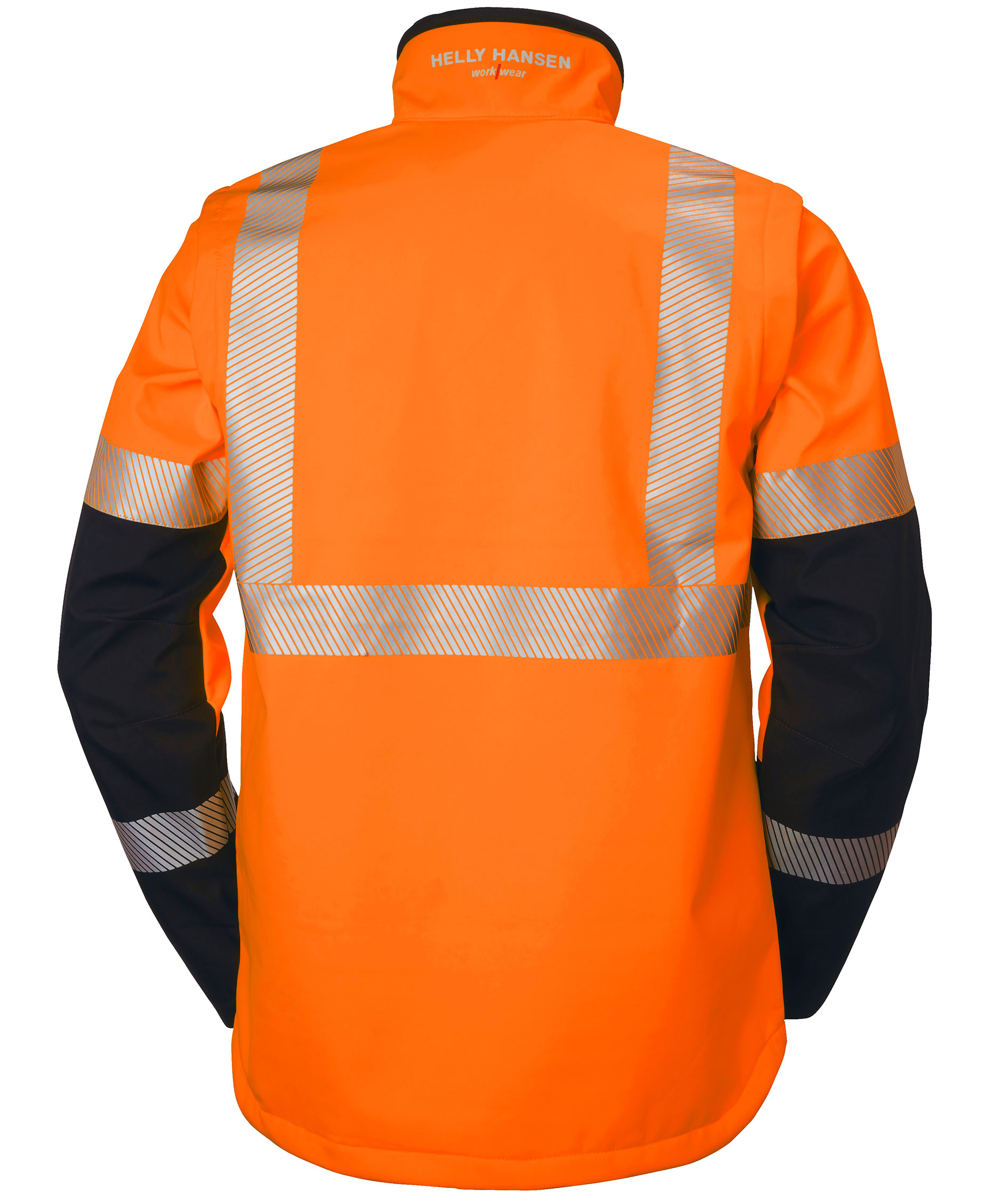 Helly Hansen ICU softshell jacket, Hi-vis Orange/Ebony