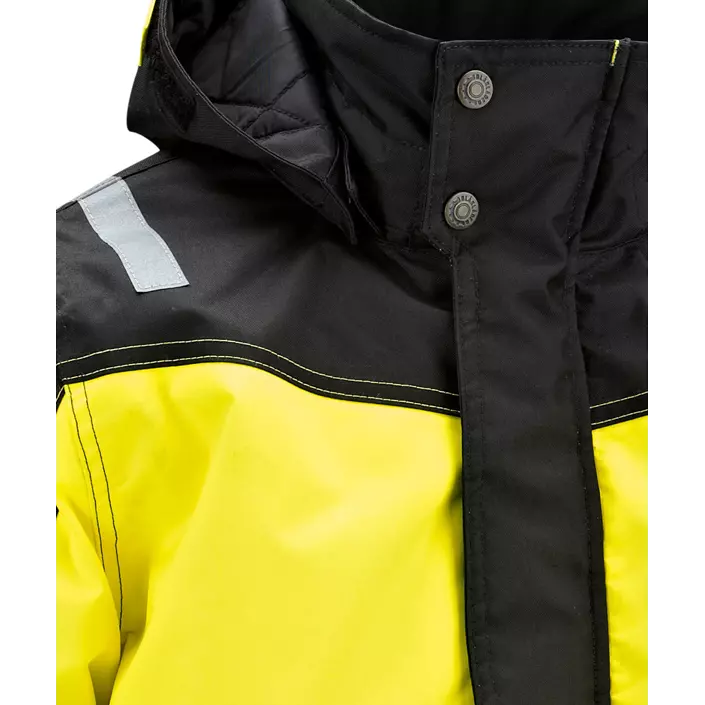 Blåkläder winterjacket for kids, Black/Yellow, large image number 2